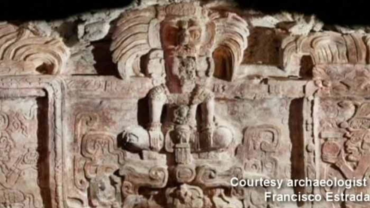 Ancient Mayan frieze uncovered in Guatemalan jungle