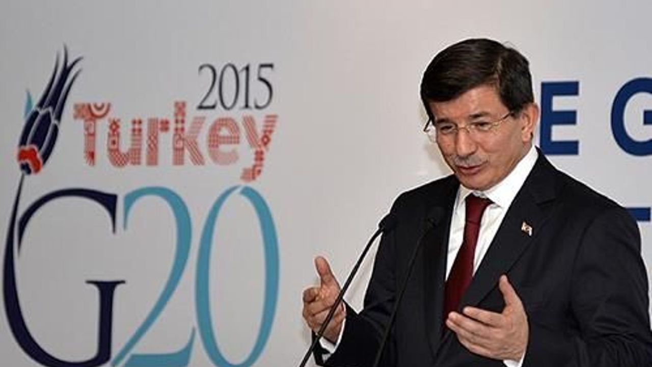 Turkish PM Davutoglu hails G20 &#039;global society&#039;
