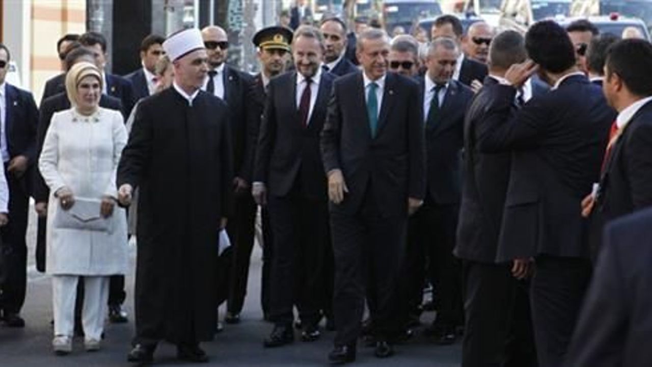 President Erdogan visits historic mosque in Sarajevo