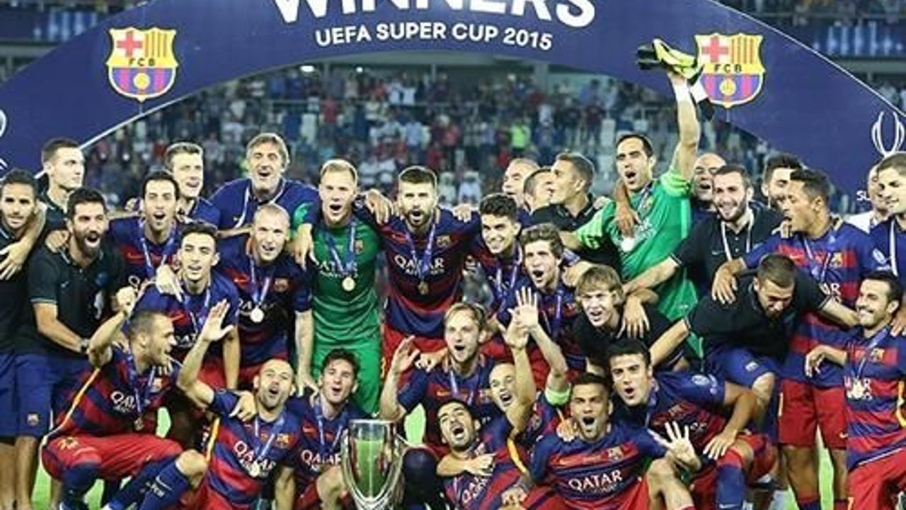 Barcelona win UEFA Super Cup