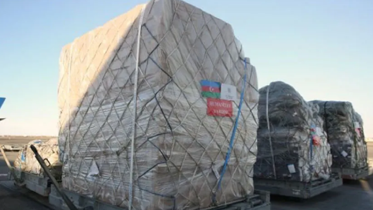 105 tons of humanitarian aid from Haydar Aliyev Foundation to earthquake victims in Türkiye
