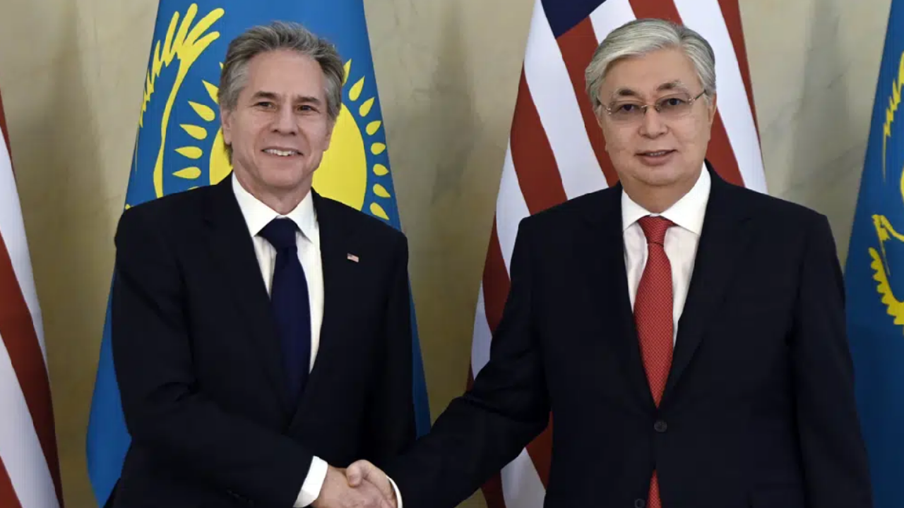 President of Kazakhstan Kassym-Jomart Tokaev received U.S. Secretary of State Antony Blinken
