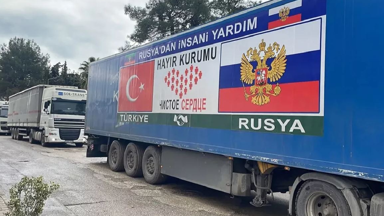 23 truck aid from Russia to Türkiye