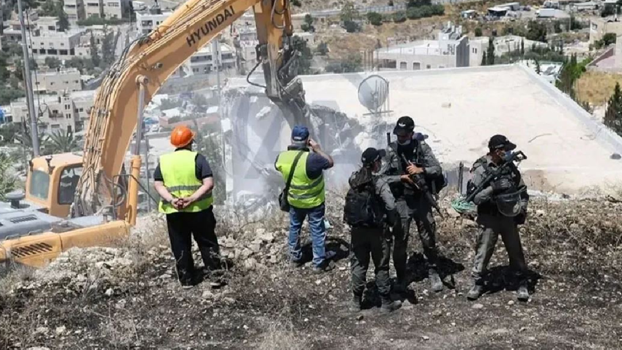 Israel demolished the building where the Palestinian lived on