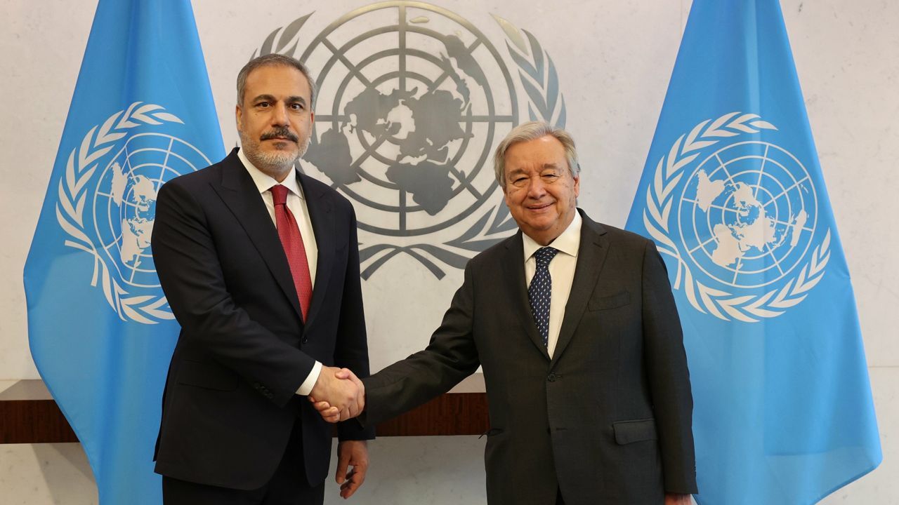 FM Fidan discusses Gaza, Cyprus with UN chief Guterres