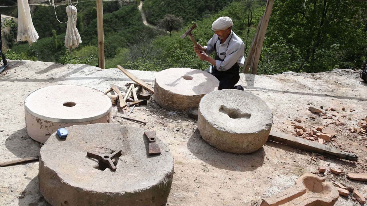 Tradition of millstone production in Anatolia continues in Giresun