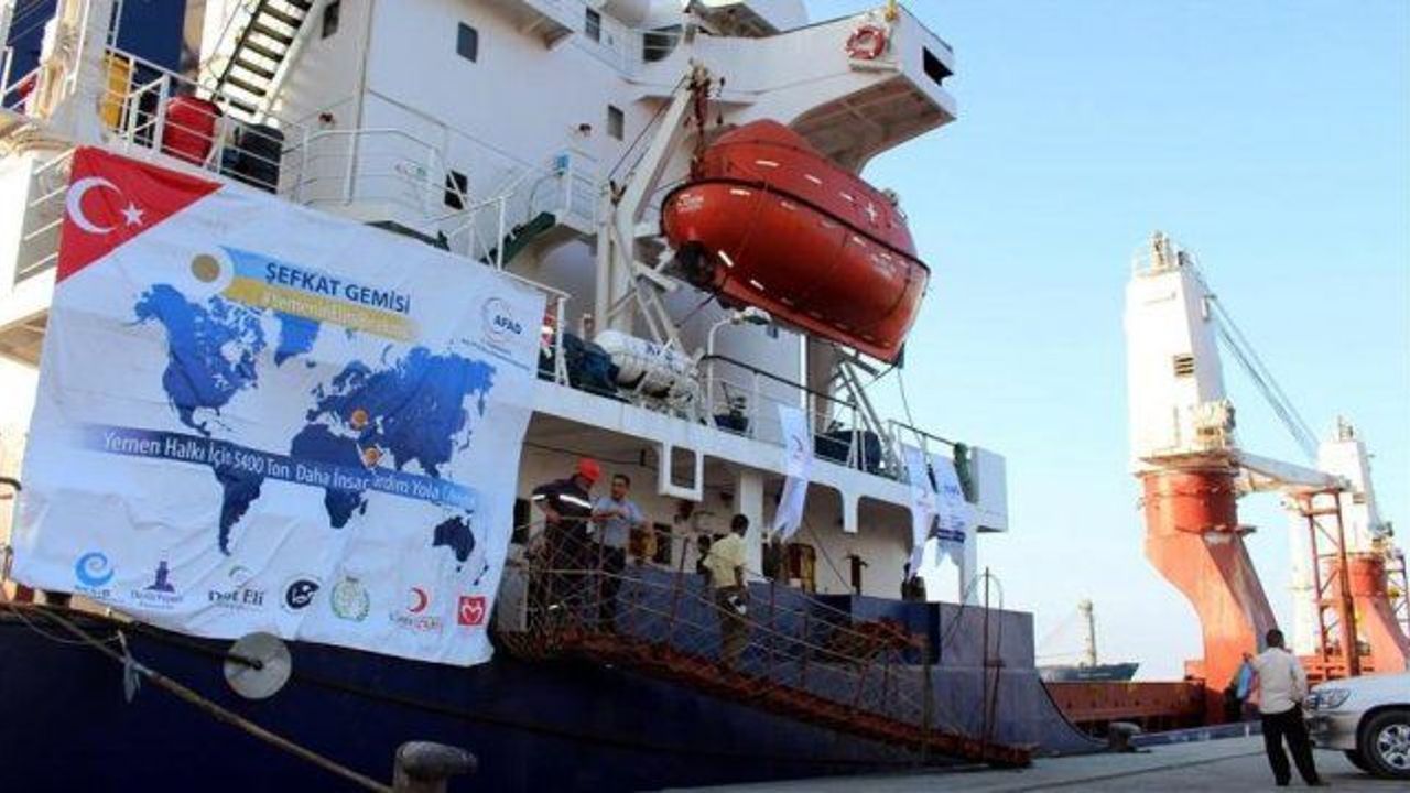 Turkish aid vessel arrives in Yemen’s Aden