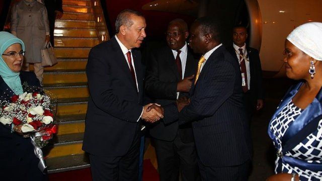 President Erdogan arrives in Uganda for 2-day visit