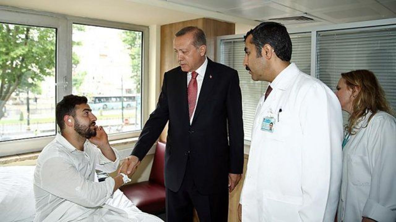 President Erdogan visits blast victims in Istanbul