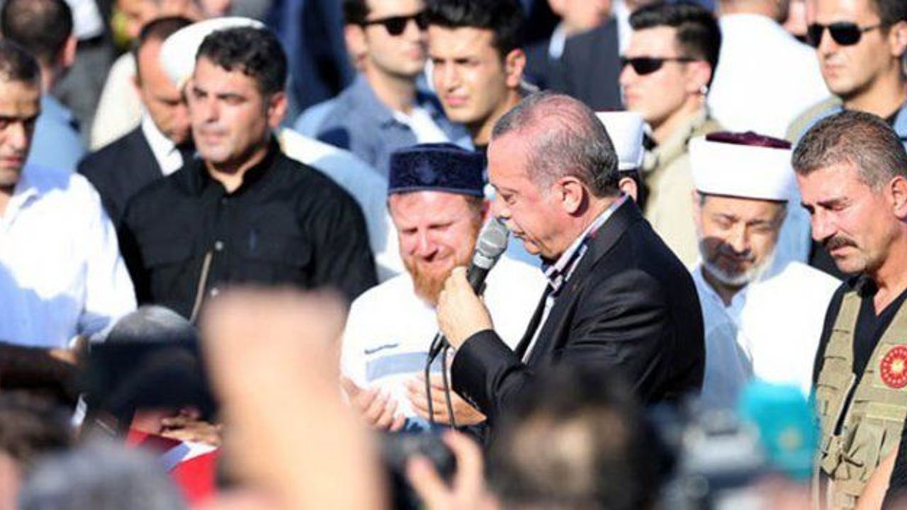 President Erdogan breaks down in tears at funeral of close friend killed in failed coup attempt
