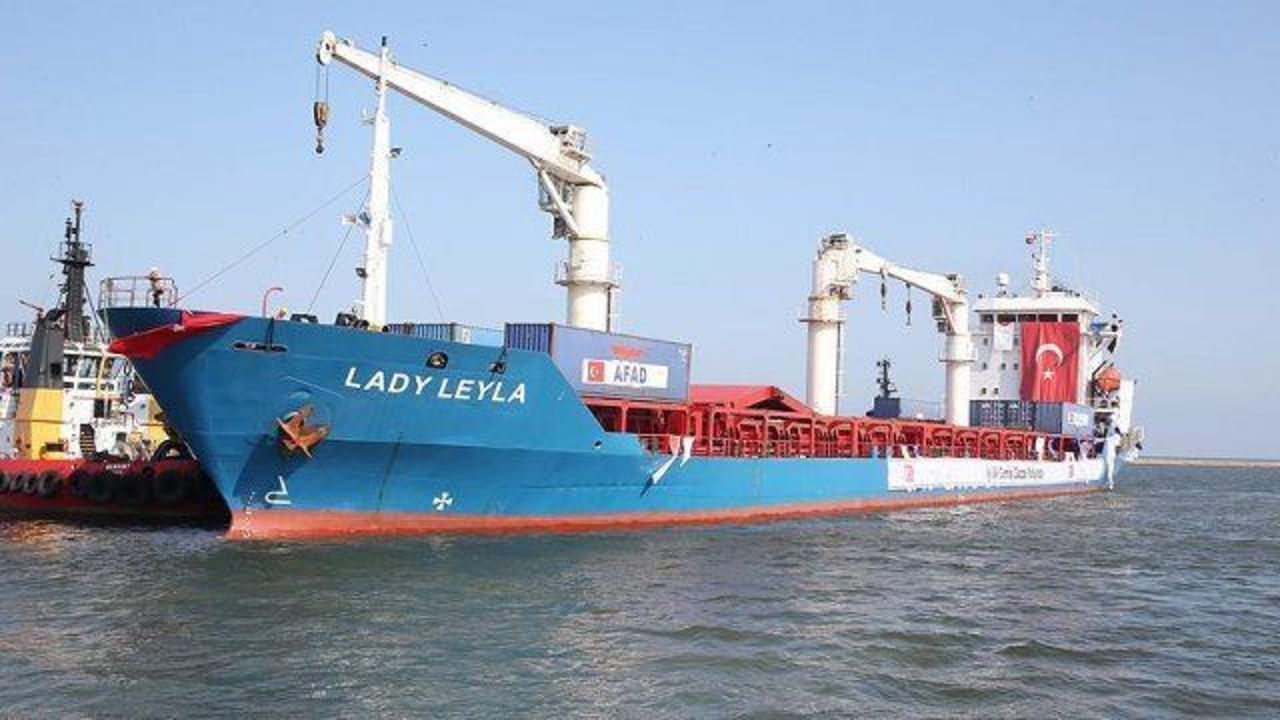 Turkish aid ship for Gaza arrives at Israeli port