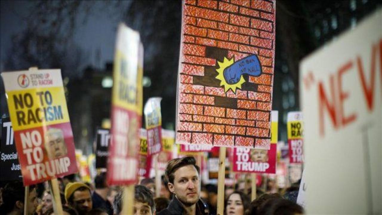 Britons protest Trump’s travel ban