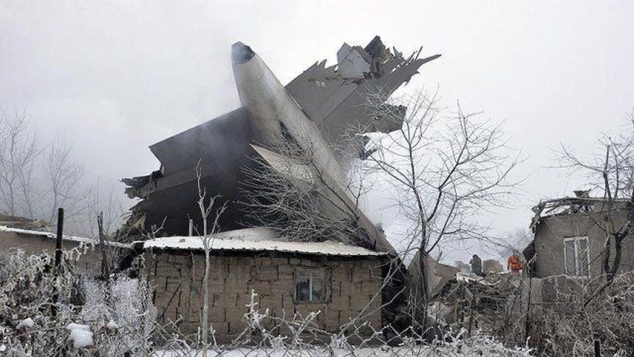 Dozens killed as cargo plane hits homes in Kyrgyzstan