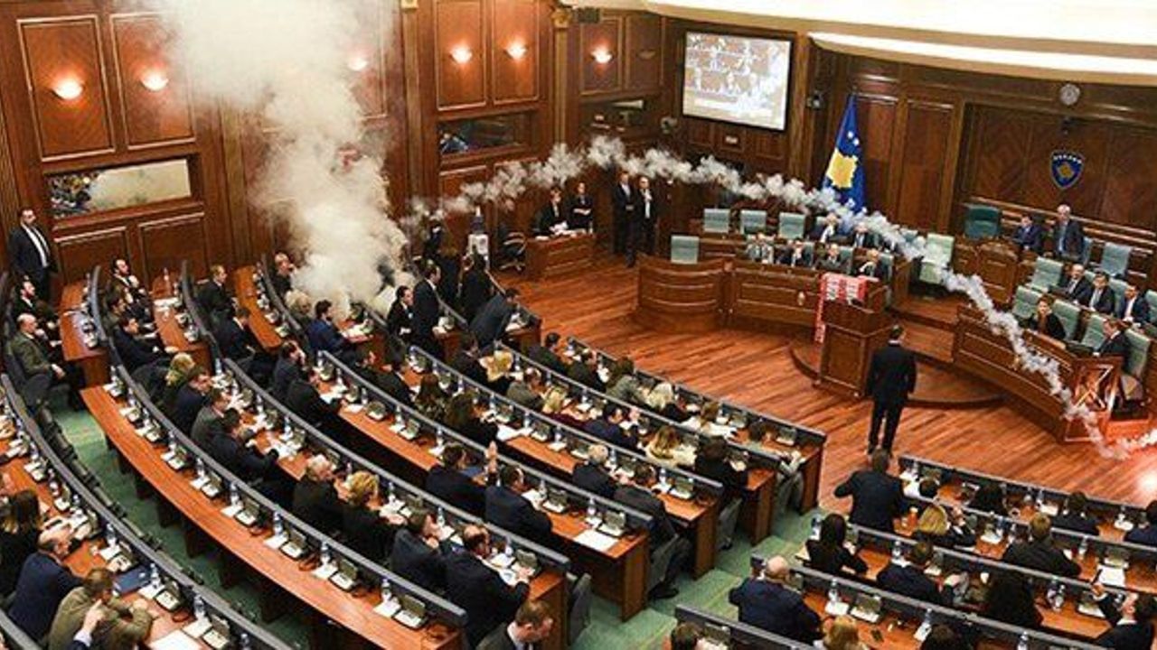 Tear gas in Kosovo parliament halts vote on border deal with Montenegro