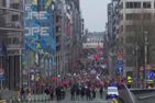 Brussels workers protest EU's spending cuts