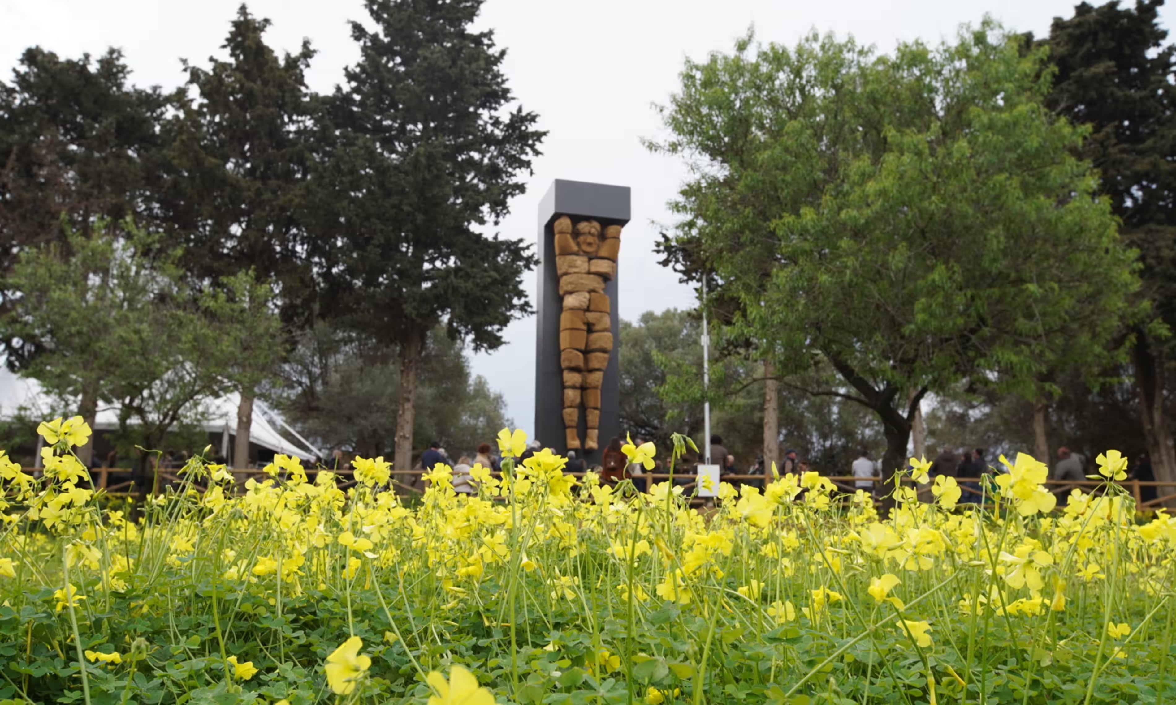 Colossal Atlas statue returns to Temple of Zeus in Sicily, following extensive reconstruction