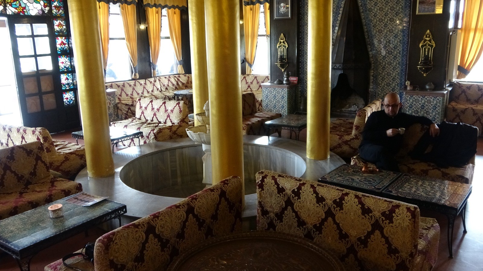 Visitors enjoy Turkish coffee under centuries-old plane tree in Türkiye's Kocaeli