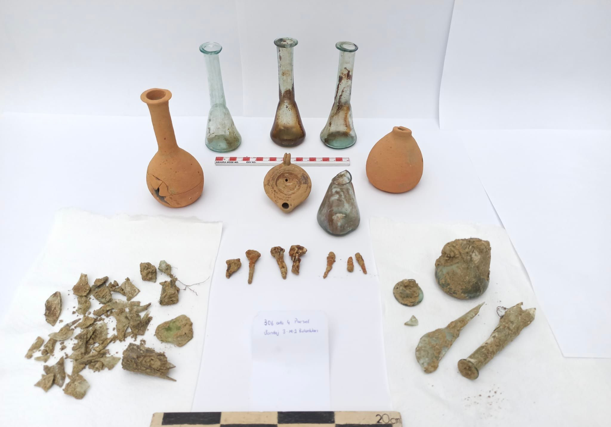 Roman artifacts found in Amasra district of Bartin