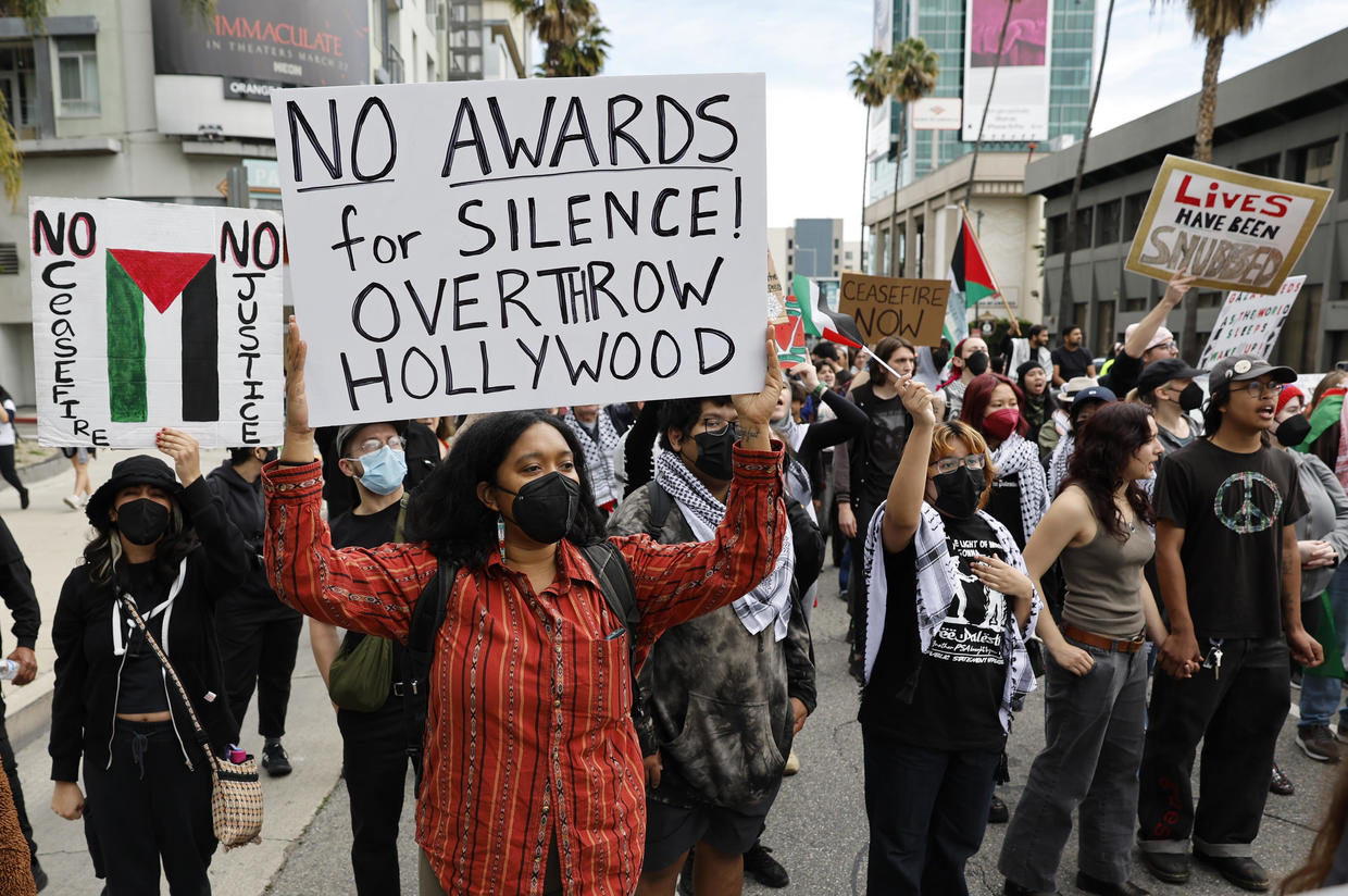 Pro-Palestinian protests, solidarity at Oscars