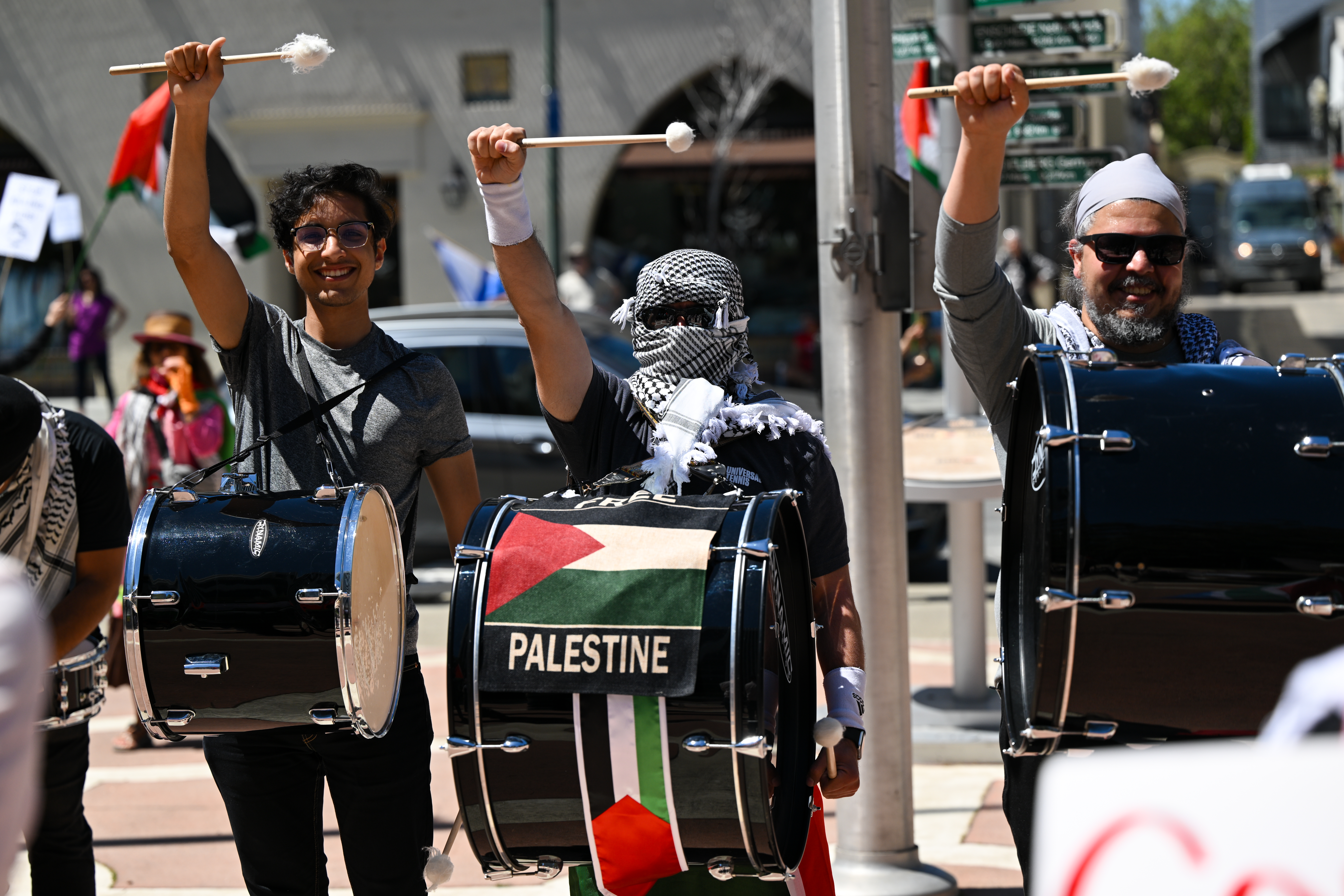 Pro-Palestine demonstration in California targets Google's Nimbus Project