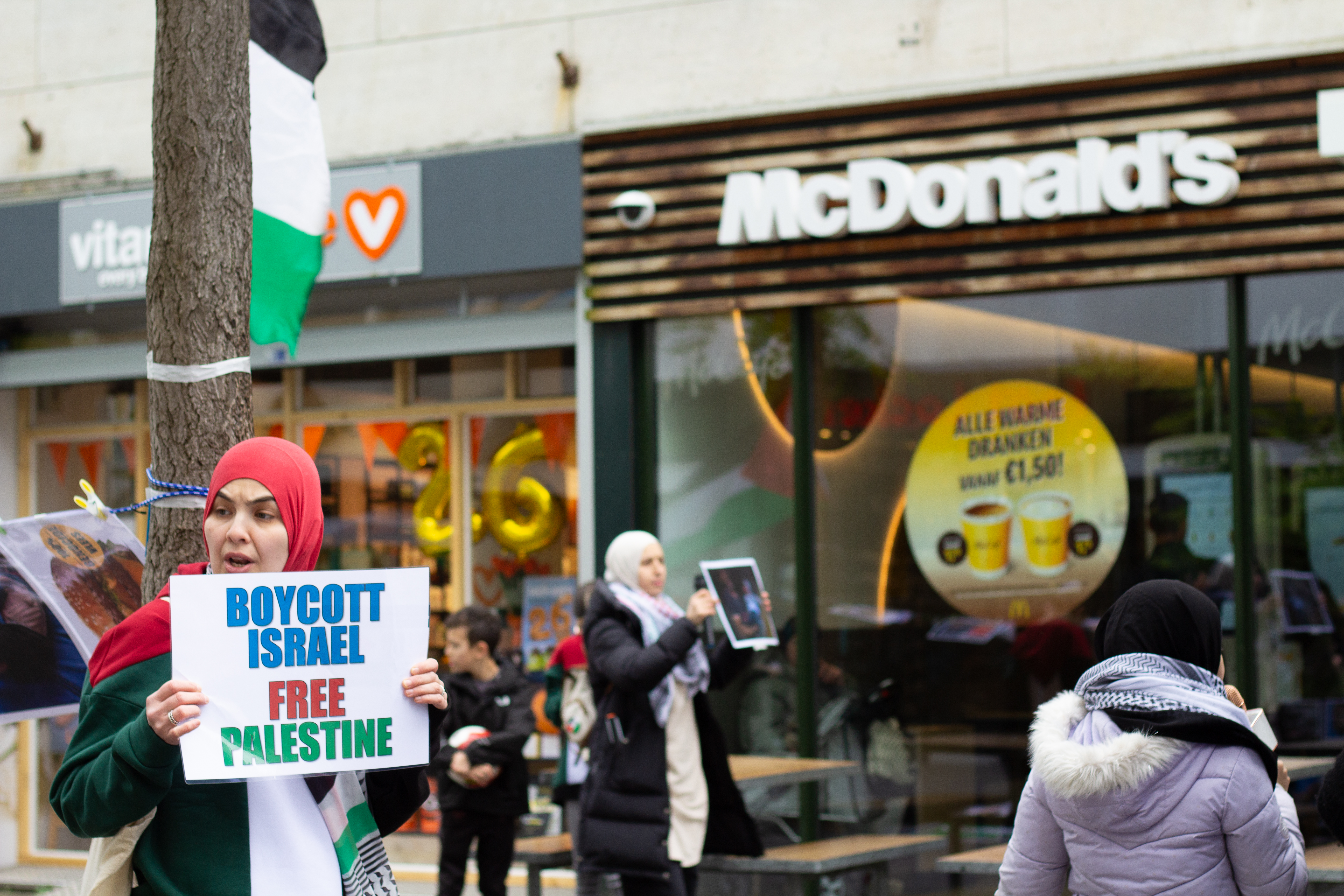 Protesters call for Gaza cease-fire at McDonald's branches across Netherlands