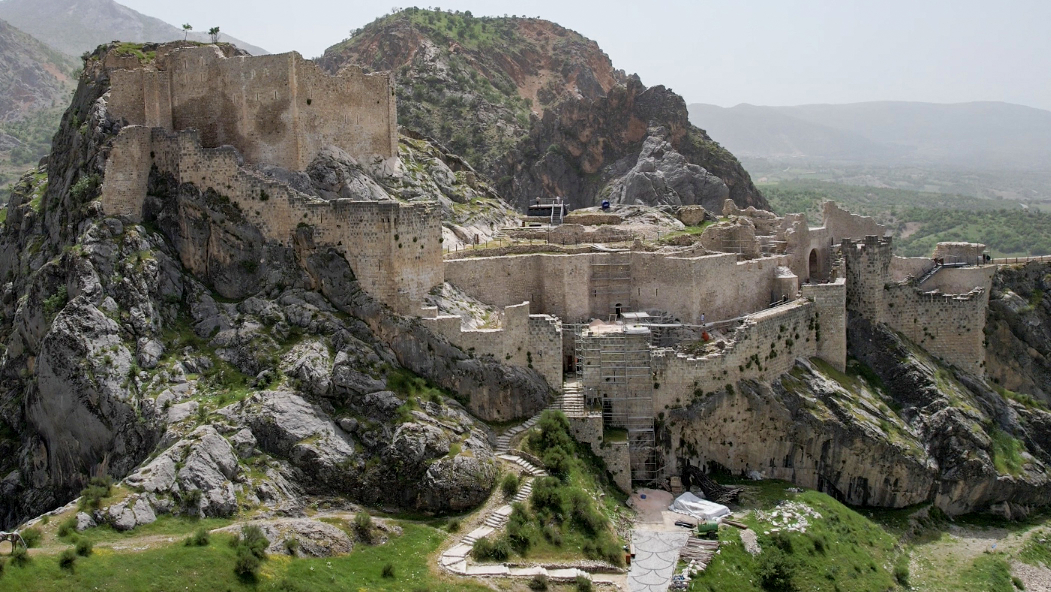 Restoration of Kahta Castle after Feb.6 quakes in final stage