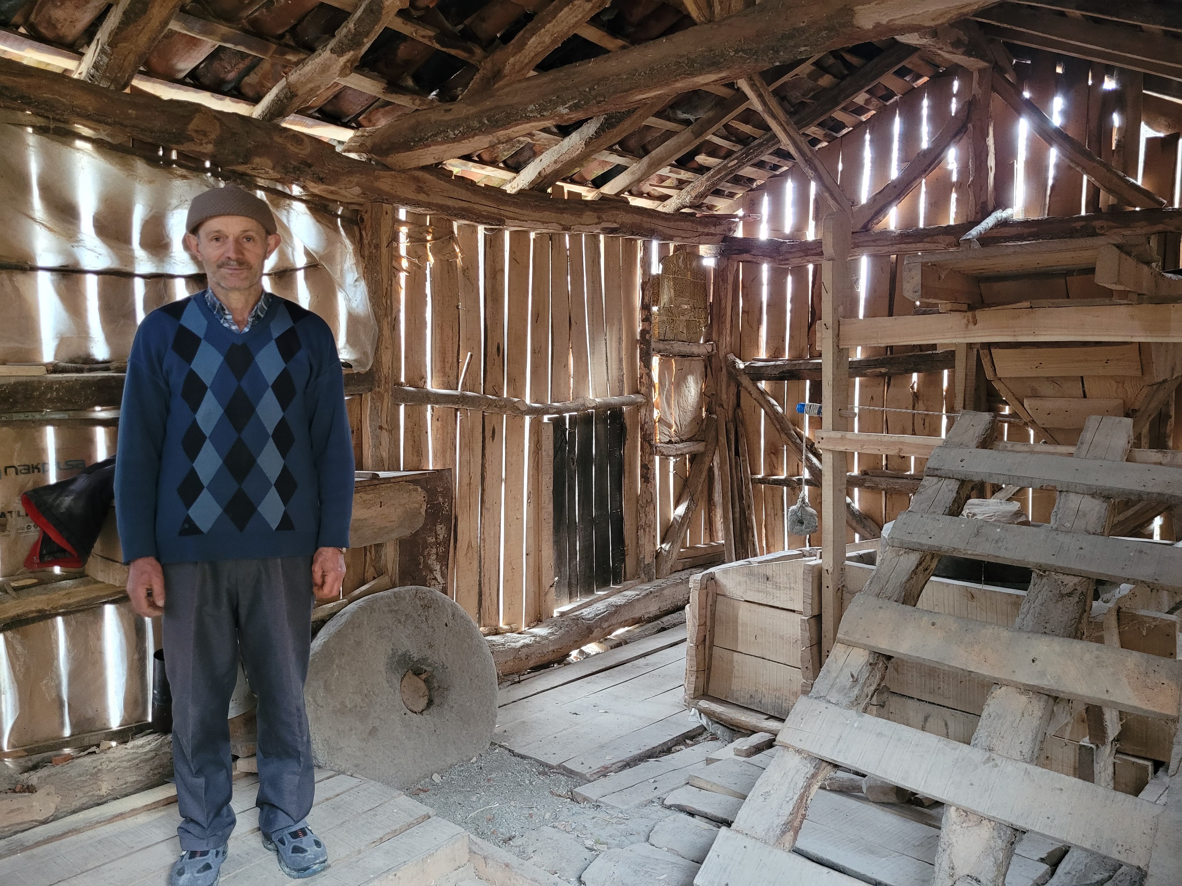 200-year-old watermill in Samsun, Türkiye, still in operation