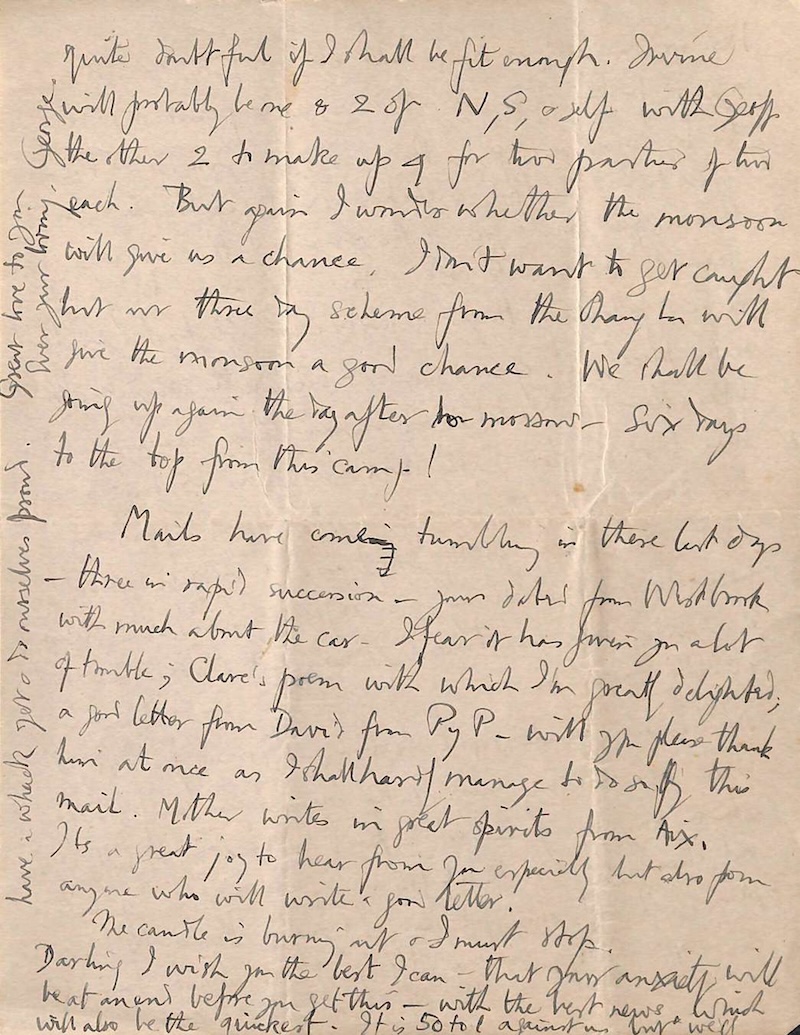 Famous mountaineer George Mallory's Everest letters digitized after 100 years