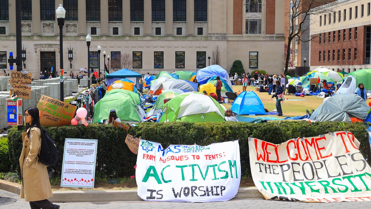 Graduation ceremony canceled at Columbia University as demonstrations in support of Palestine continue