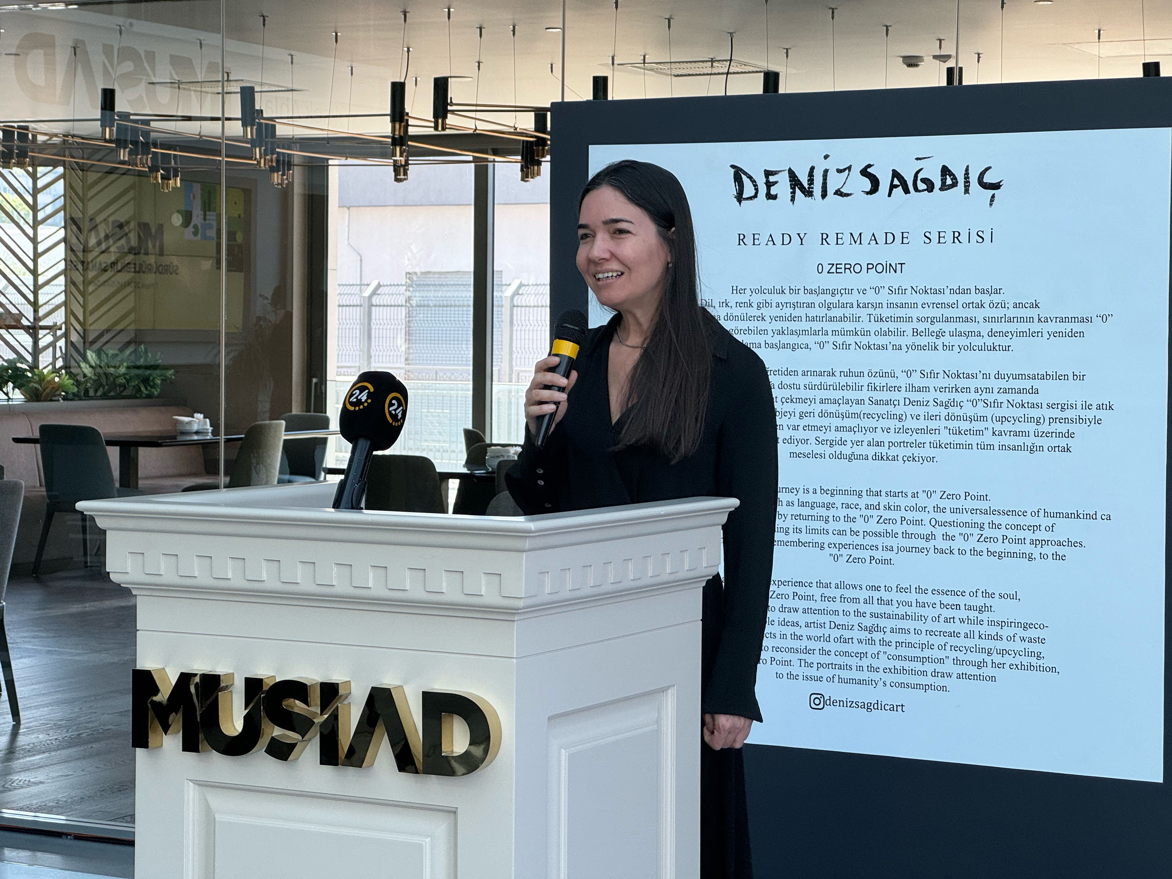 Deniz Sagdic's 'Sustainable Art' exhibition opens at MUSIAD