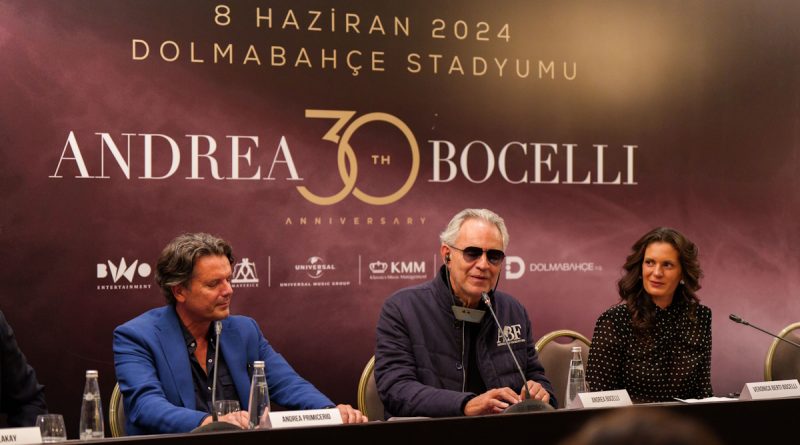 Andrea Bocelli to mark 3 decades in music with concert in Istanbul