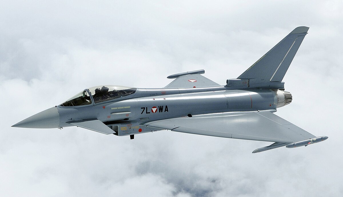 Eurofighter Typhoon; European Union-built multirole, 4.5 generation, twin-engine, canard delta wing, multi-role fighter aircraft.