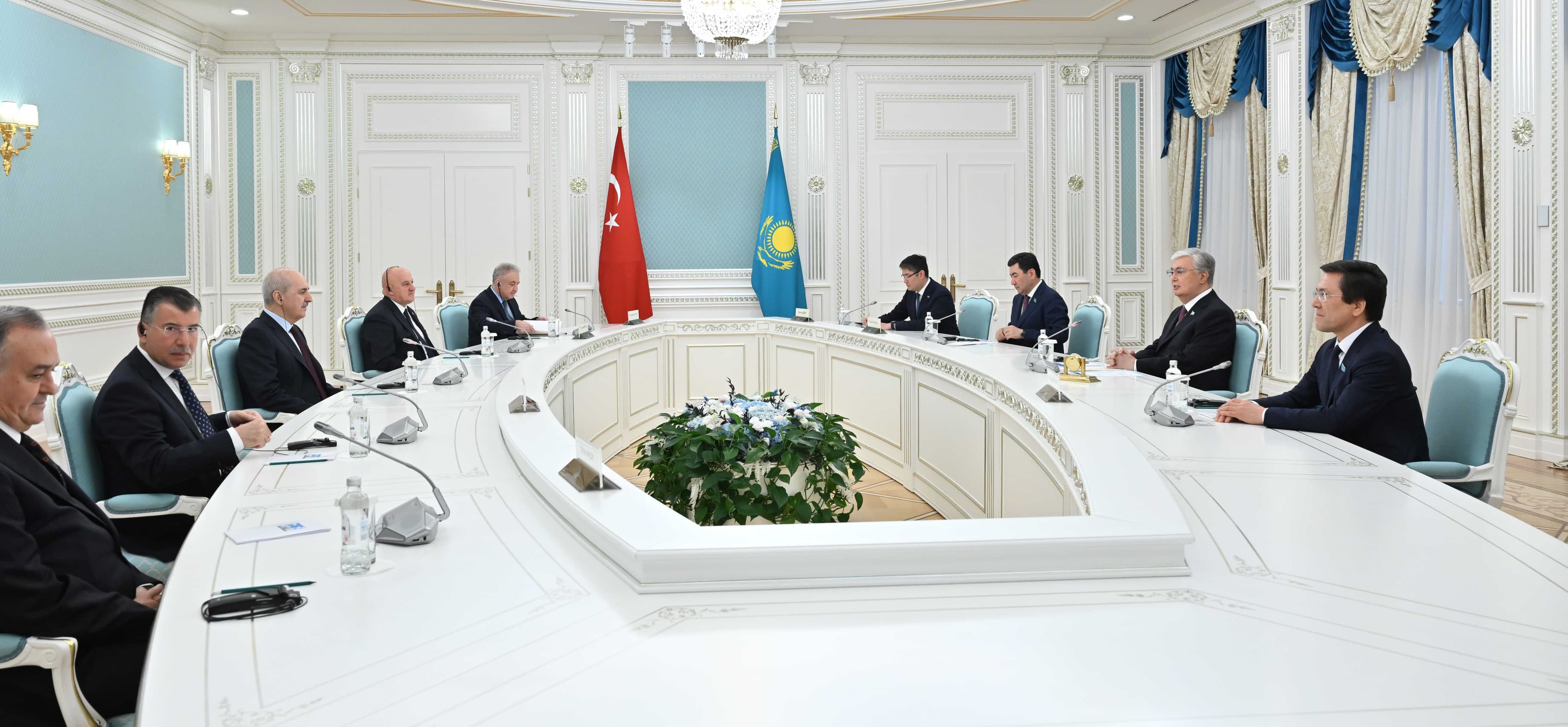 Kazakh President Tokayev receives TBMM Speaker Numan Kurtulmus