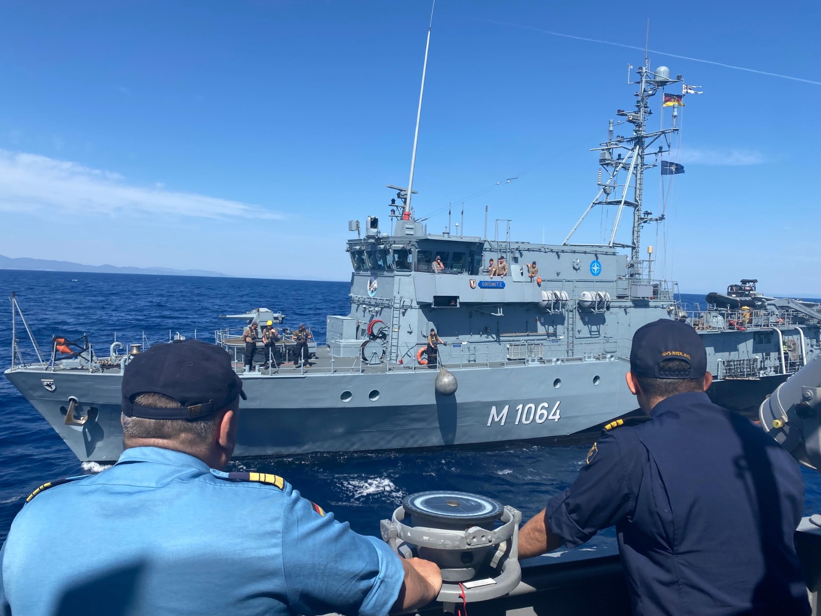 TCG Turkeli conducts exercises with German Navy ship